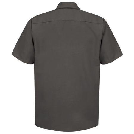 WORKWEAR OUTFITTERS Men's Short Sleeve Indust. Work Shirt Charcoal, Small SP24CH-SS-S